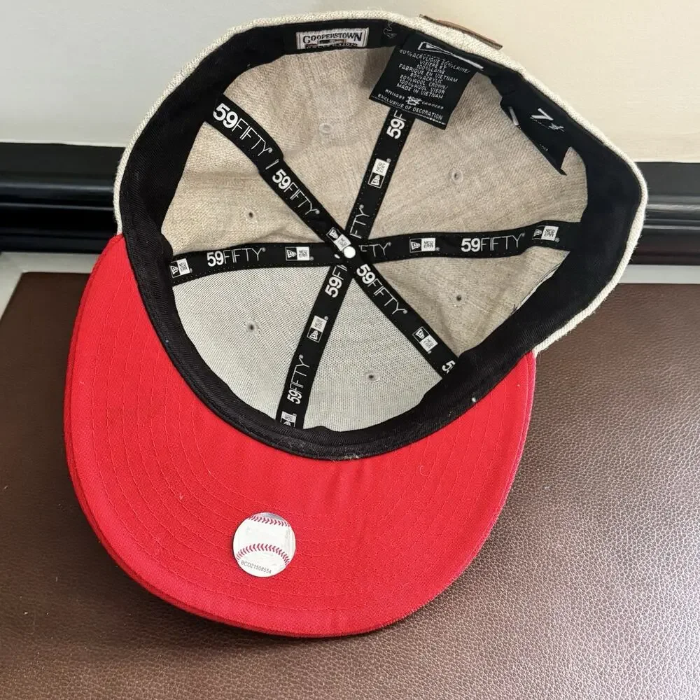 Washington Senators New Era 59Fifty Fitted Hat 7 1/2 Red & Gray